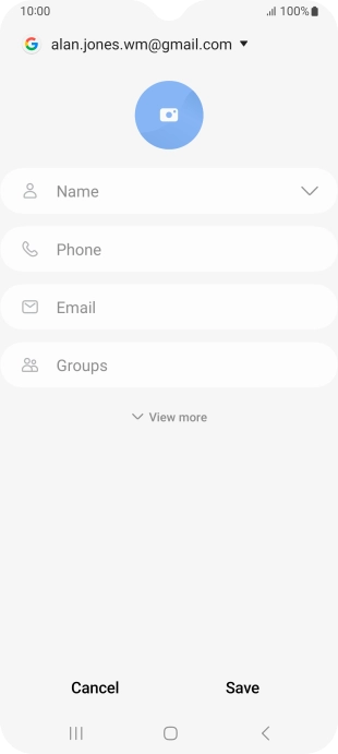 Press Name and key in the required name.