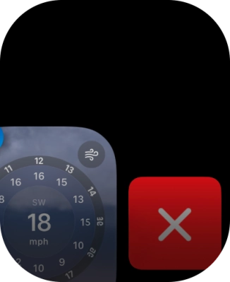 Press the close icon.