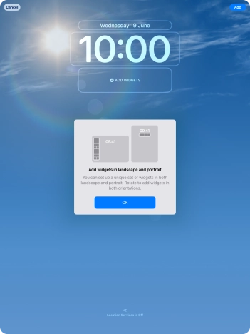 To customise the way the lock screen date is displayed, press the date widget and follow the instructions on the screen to select the required widget display mode. To customise the way the lock screen date is displayed, press the date widget and follow the instructions on the screen to select the required widget display mode.