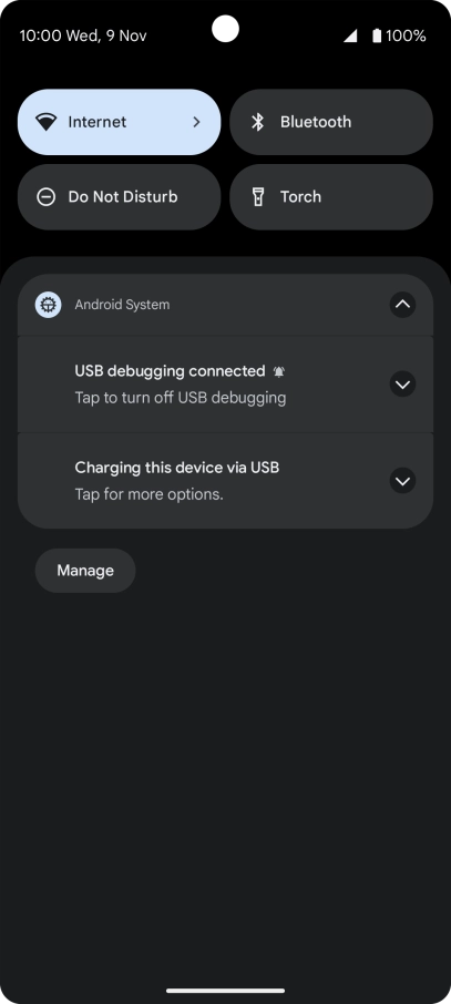 Press Tap for more options.