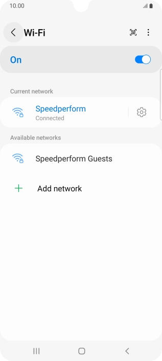 Press the Home key to return to the home screen.