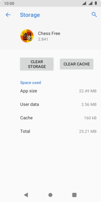 Press CLEAR CACHE.