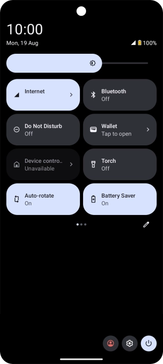 Slide your finger upwards starting from the bottom of the screen to return to the home screen.