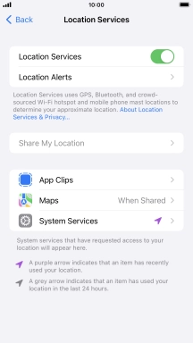 Press the required app.