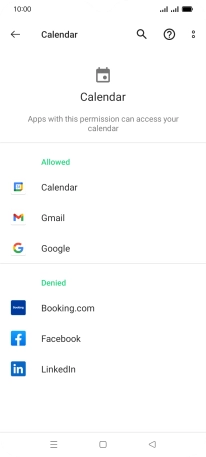 Press the required app.