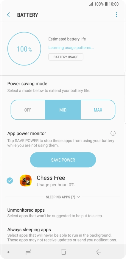 Press the Home key to return to the home screen. Press the Home key to return to the home screen.