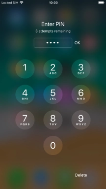 Key in your PIN and press OK.