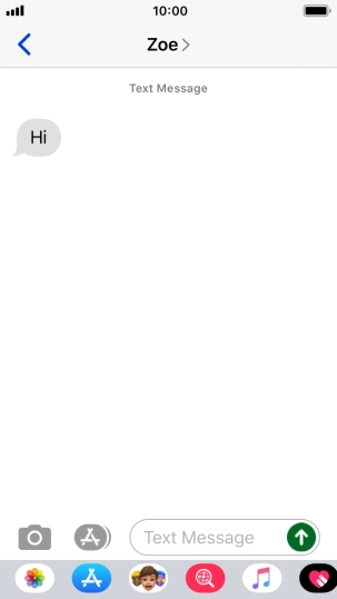 Press the Home key to return to the home screen.