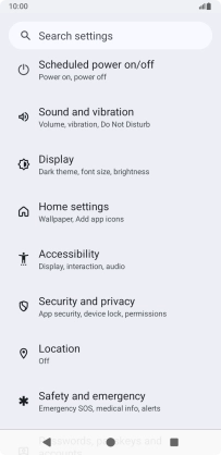 Press Sound and vibration.