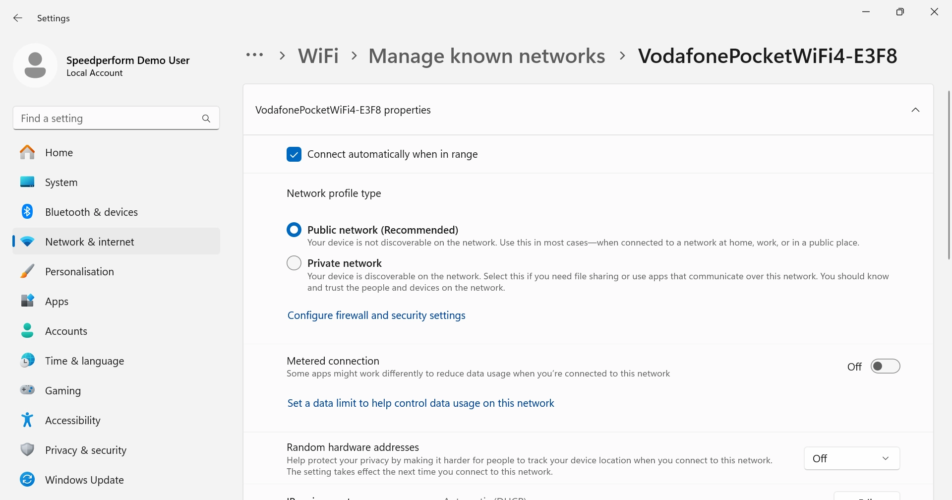Click the field next to 