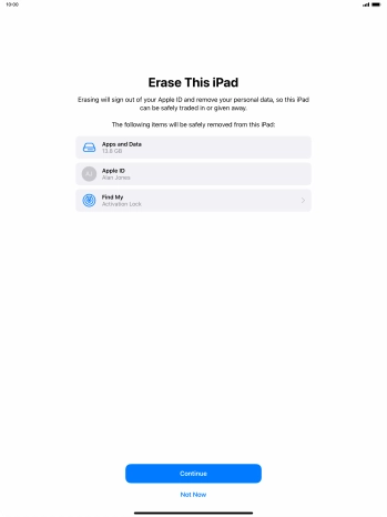 Press Continue. Press Continue.