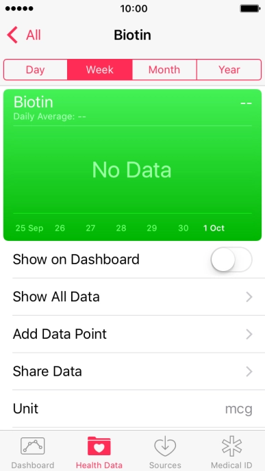 Press Add Data Point and follow the instructions on the screen to key in the required information.