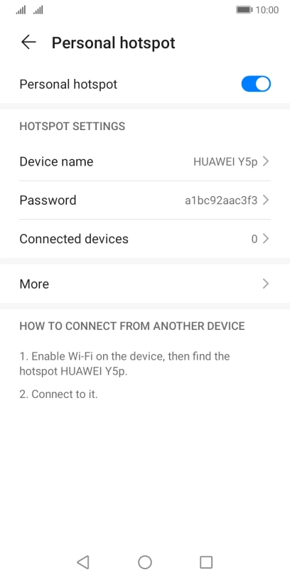 Press the Home key to return to the home screen.