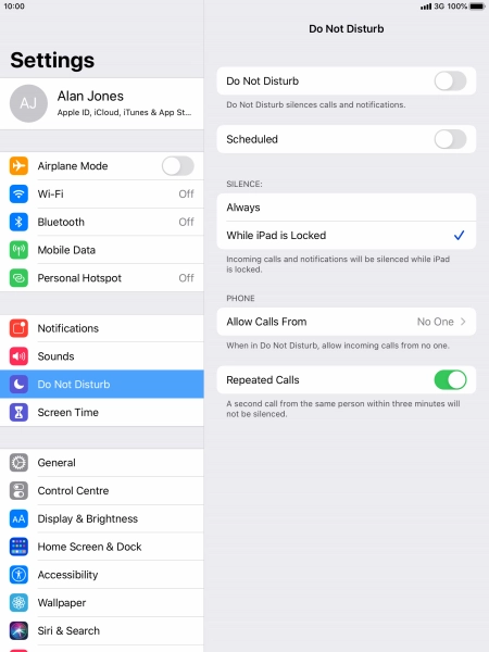Press the indicator next to Press the indicator next to