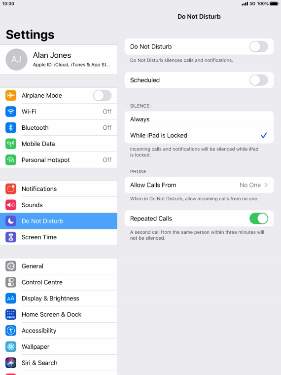 Press the indicator next to Press the indicator next to