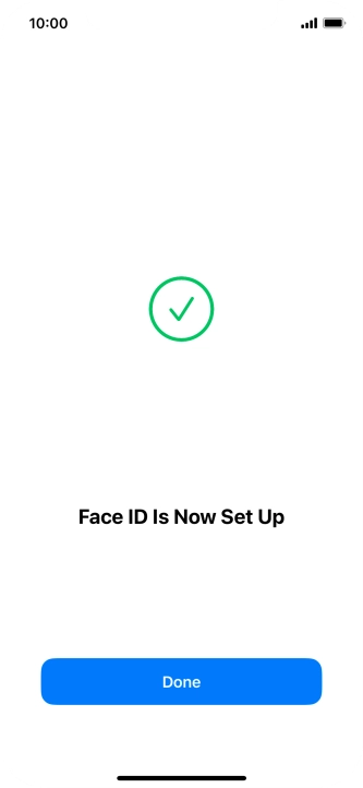 Press Done. If you haven't previously selected a phone lock code, key in a code of your own choice twice.