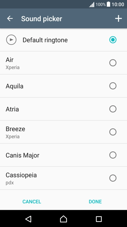 Press the required ring tones to hear them.