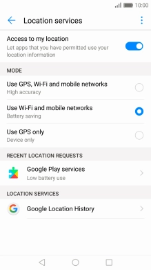 If you select Use GPS, Wi-Fi and mobile networks, your phone can find your exact position using the GPS satellites, the mobile network and nearby Wi-Fi networks. Satellite-based GPS requires a clear view of the sky.