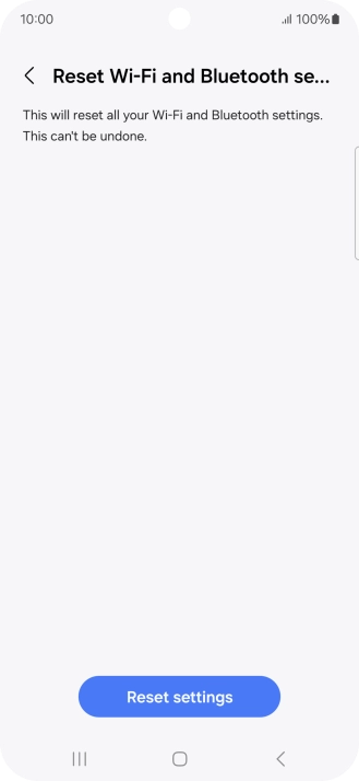Press Reset settings.
