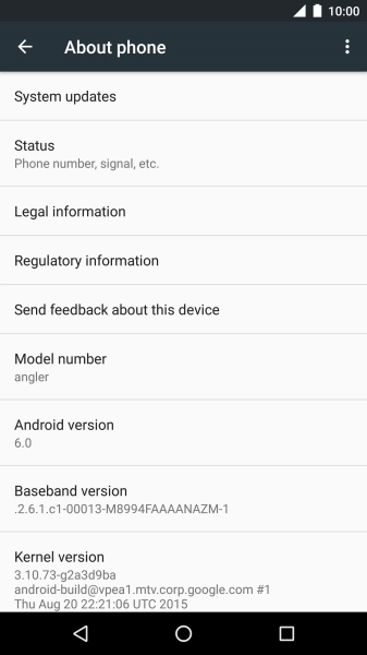 Press System updates. If a new software version is available, it's displayed. 
Follow the instructions on the screen to update the phone software.