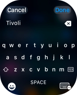 Press the input icon.