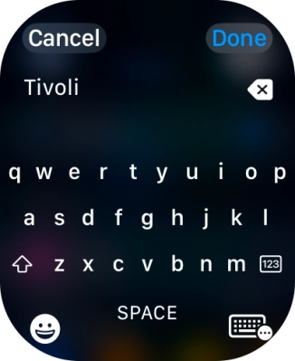 Press the input icon.