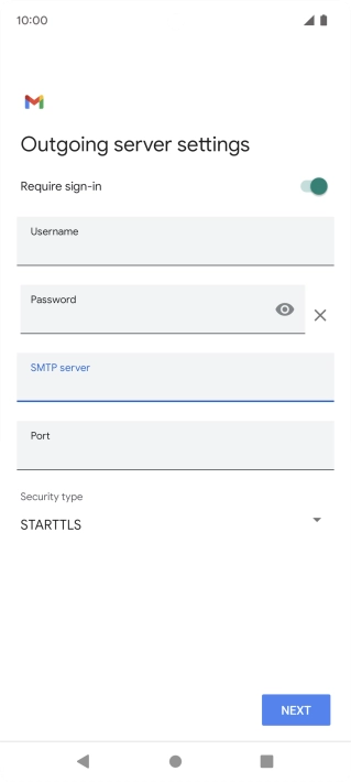 Press the field below 