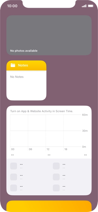 Press and hold the required Widget Stack.