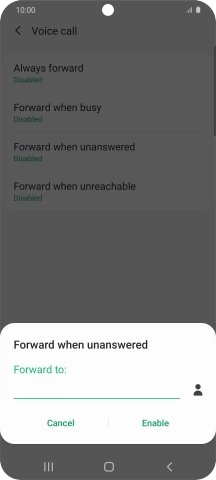 Key in +61414121121 and press Enable.