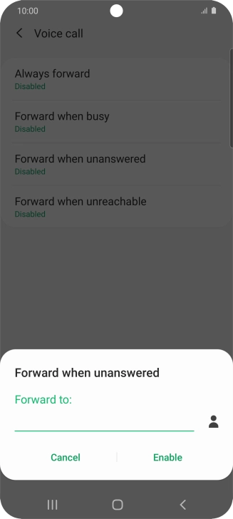 Key in +61414121121 and press Enable.