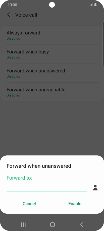 Key in +61414121121 and press Enable.