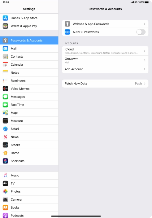 Press Fetch New Data.