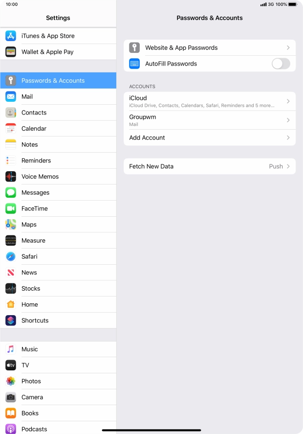 Press Fetch New Data.