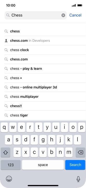 Press Search.