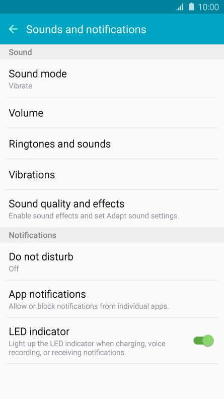 Press Ringtones and sounds.
