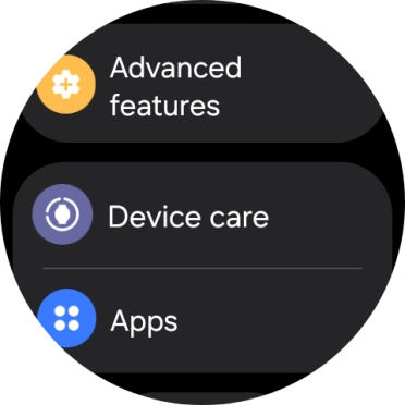 Press Advanced features.