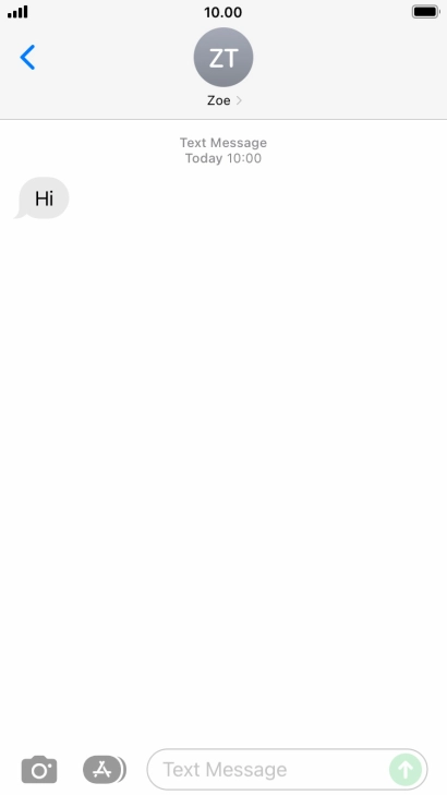 Press the Home key to return to the home screen.