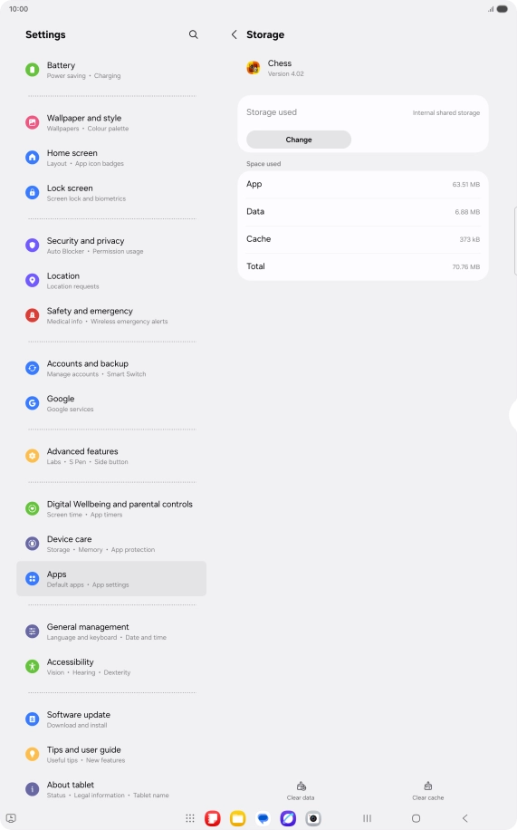 Press Change. Press Change.