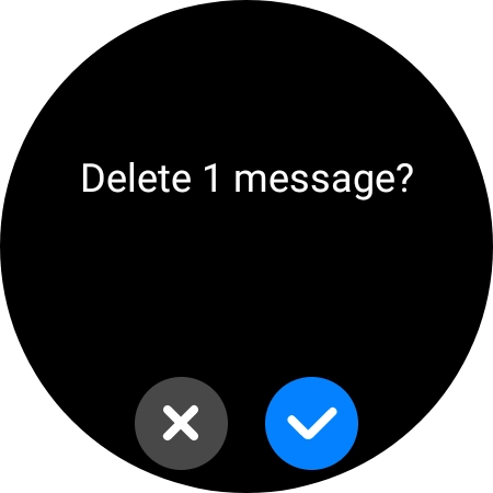 Press the confirm icon.