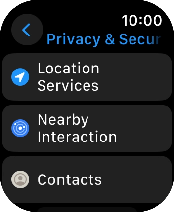 Press Location Services. Press Location Services.