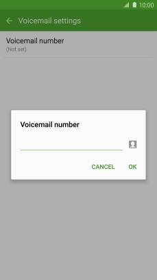 Key in +61414121121 and press OK.