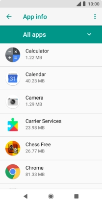 Press the required app.