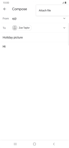 Press Attach file and go to the required folder.