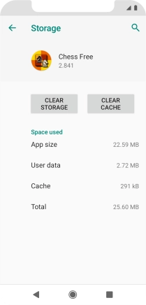 Press CLEAR CACHE.