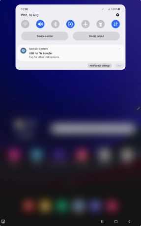 Press Tap for other USB options.. Press Tap for other USB options..