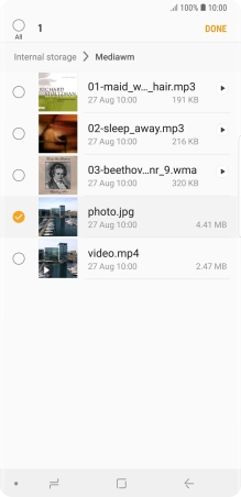 Press DONE. Press DONE.