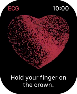 Place your index finger on the Digital Crown while the measurement is done.