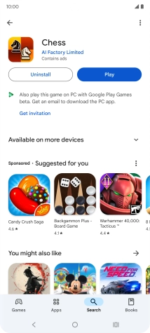 Press the Home key to return to the home screen.