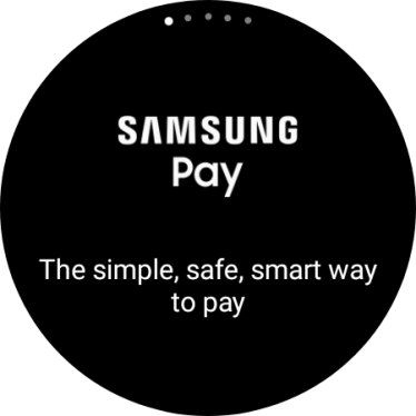 Press and hold the Return key to activate Samsung Pay.