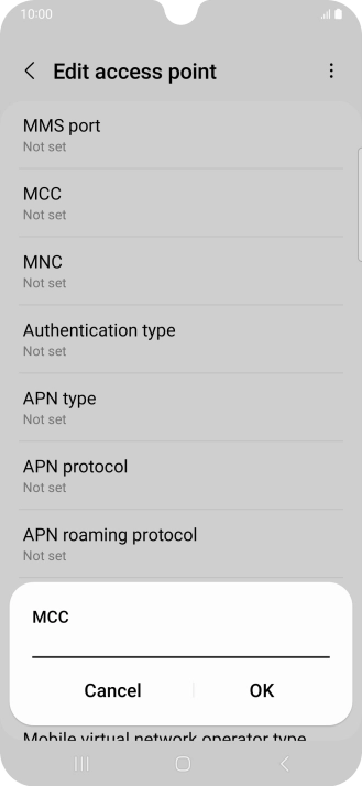 Key in 505 and press OK.